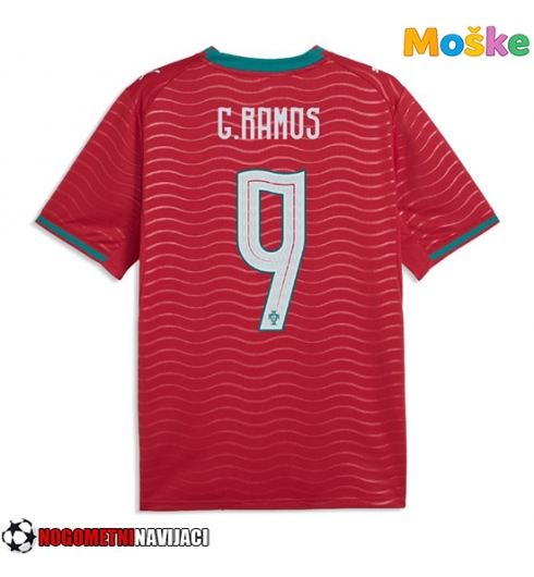 Moške Nogometnih dresov Portugalska Goncalo Ramos #9 Domači SP 2026 Kratki rokavi Moške Nogometnih dresov Portugalska Goncalo Ramos #9 Domači SP 2026 Kratki rokavi